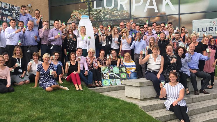 Arla colleagues at its Leeds Head Office 'raise a glass' for World Milk Day