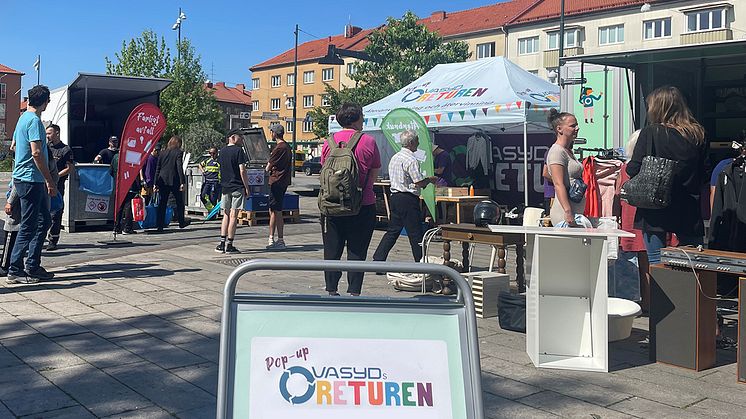 Nobeltorget var en av hållplatserna med flest besökare under våren.