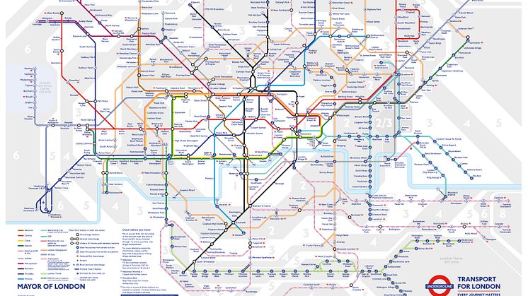 The new temporary Tube map shows Thameslink stations