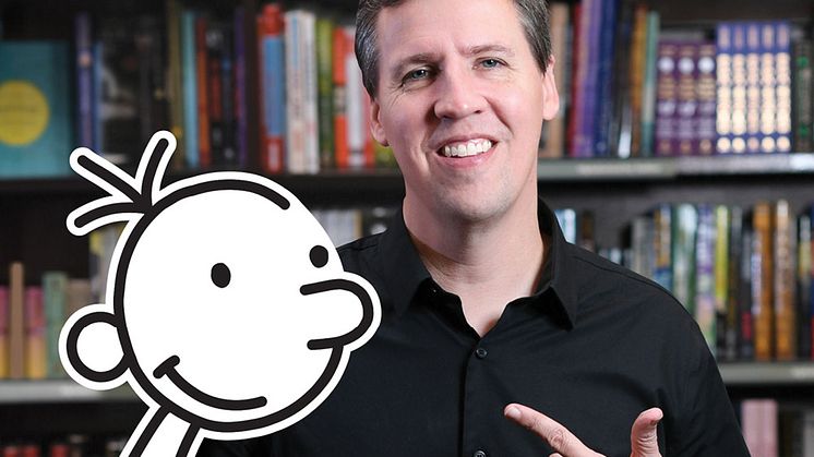 Jeff Kinney och karaktären Greg Foto: Filip Wolak