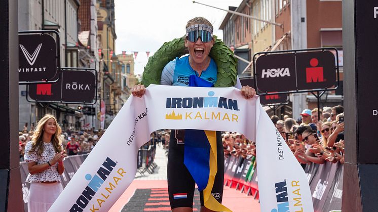 Marlene de Boer från Nederländerna vann Ironman Kalmar 2024. Foto: Michael Campanella, Getty Images for Ironman.