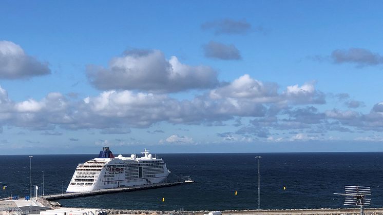 Anløb af krydstogtskib i Visby