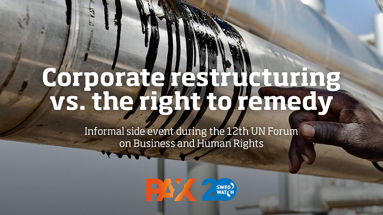 Corporate restructuring vs right to remedy for victims in light of the ongoing Lundin war crimes trial - panel discussion during the 12th UN Forum on Business and Human Rights in Geneva