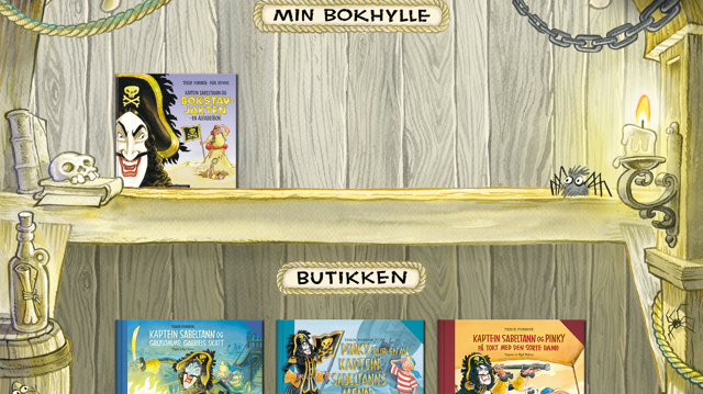 Kaptein Sabeltann som app