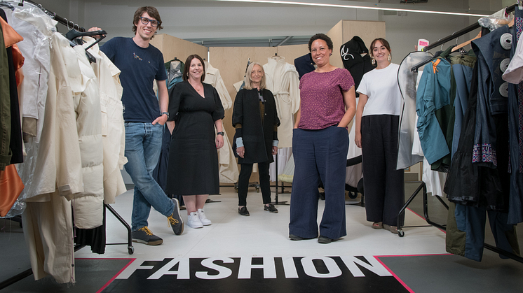 Pictured from l-r are members of the project team – Dr Tom Stanton, of Loughborough University; and Dr Kelly Sheridan, Professor Anne Peirson-Smith, Dr Miranda Prendergast-Miller, and Dr Alana James of Northumbria University