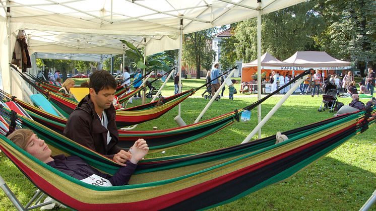 God finalestemning under Slappa-NM i Sofienbergparken i Oslo 2013.