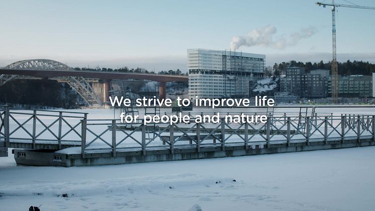 Engineering for life - birds interact with billboard ad