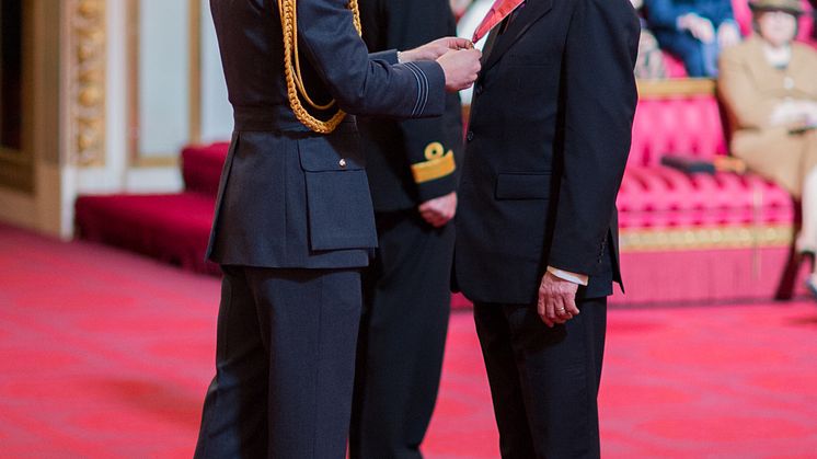 Vice-Chancellor receives CBE at Buckingham Palace