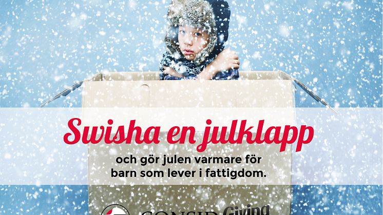 Swisha en julklapp till behövande barn