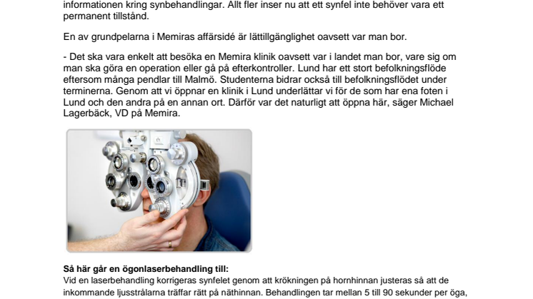 Memira ökar tillgängligheten för Lund-bor