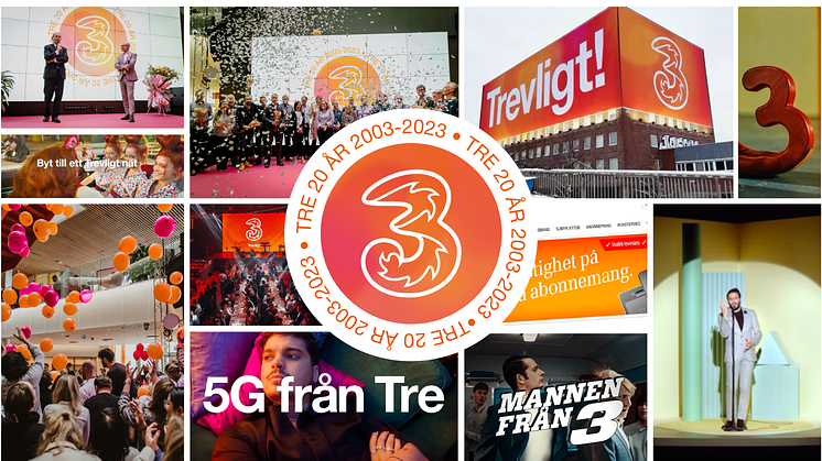Från kaxig uppstickare till snabbast växande i branschen - Tre fyller 20 år