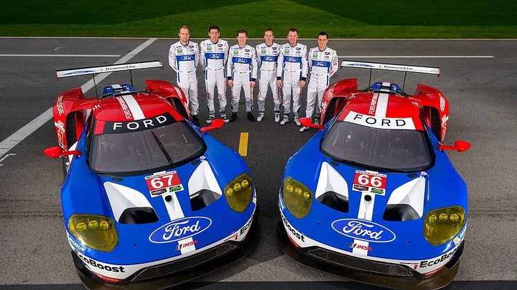 A Ford Chip Ganassi Racing bemutatta a Ford GT versenyzőit