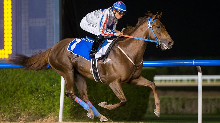 I Kirk vinner på Meydan i Dubai, UAE
