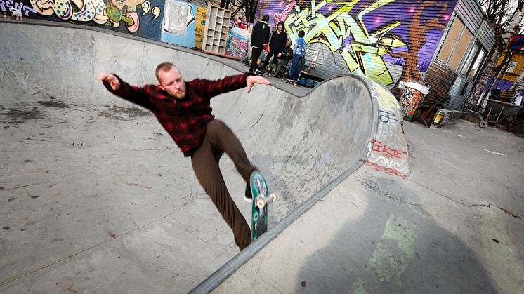 Skatebowl og aktivitetspark i Gamlebyen