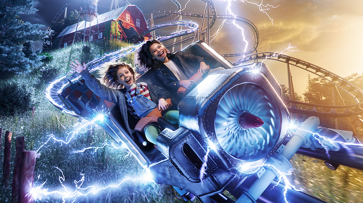 Premiär för Furuviks nya fartfyllda berg- och dalbana Lightning