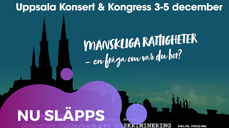 Nu släpps biljetterna till Nordens största forum för mänskliga rättigheter!