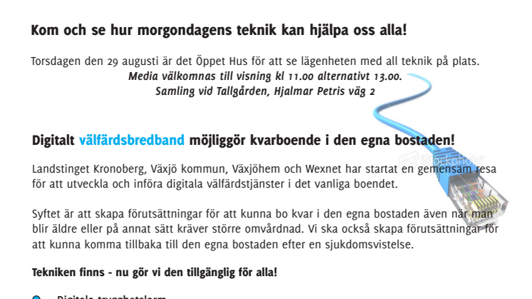 Unikt samarbete kring nya välfärdstjänster i Växjöregionen