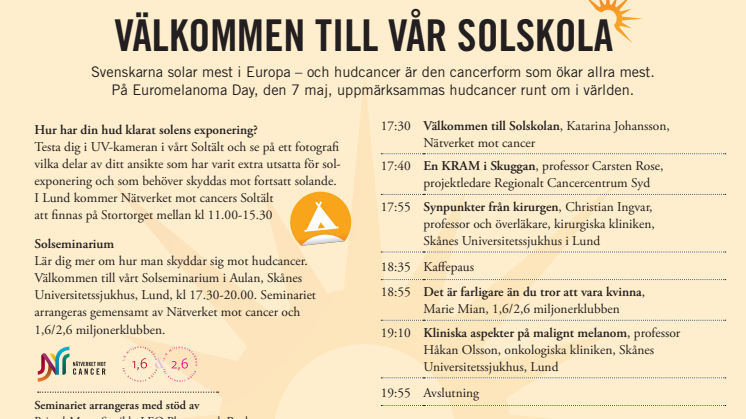 Solskolan besöker Lund 7 maj - Soltältet på Stortorget och Solseminarium på kvällen