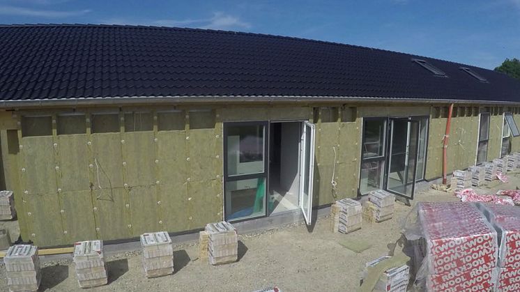 iHus med den nye ROCKWOOL-veggkonstruksjonen