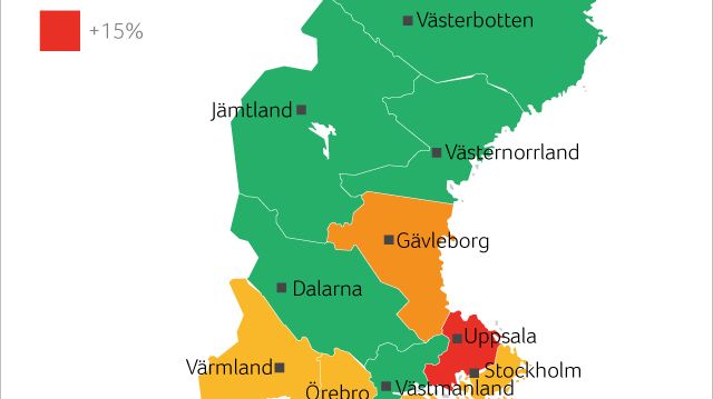 Stabilt nedåtgående trend i antal konkurser 2015. Dalarna och Västmanland är de vinnande länen!