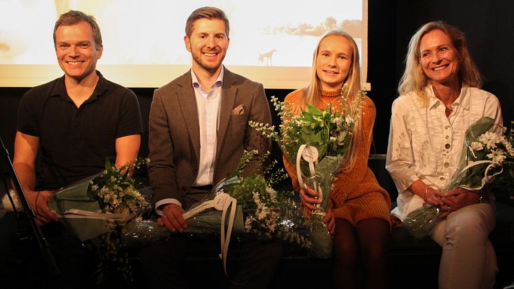 Fv. Krister Fjermestad, Andrè Tøgersen, Emilie Mikalsen og Mona Askmann