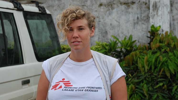 Logistik med humanitär kontext då Johanna Linder talar på Logistik & Transportkonferensen 2015