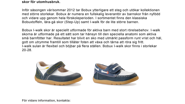 BOBUX – I-walk vår/sommar 2012