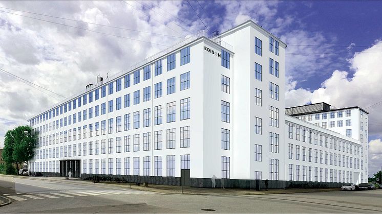 Visualisering af hvordan Huset Edison planmæssigt kommer til at se ud fra 1. juni