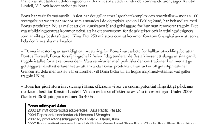 Bona utbildar kinesiska golvslipare