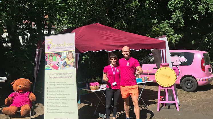 Markkleeberger Stadtfest und Highland Games: Ehrenamtler werben für Bärenherz