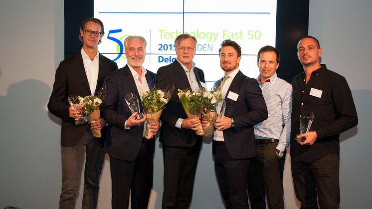 Deloitte Sweden Technology Fast 50 2015 - topp 5