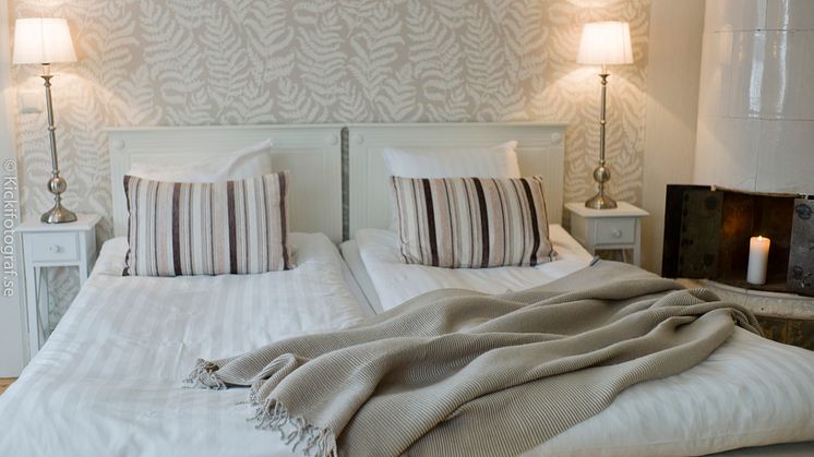 Hotellrum i Trädgårdsmästarvillan