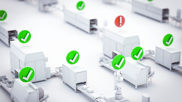 Den nya Skyline-widgeten från B&Rs mapp View HMI mjukvarupaket ger en tydlig överblick av omfattande tillverkningssystem. 