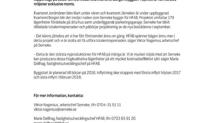 Serneke får återigen förtroendet av HFAB