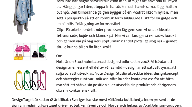 DesignTorget lanserar hallserien GRID i samarbete med designgruppen NOTE. 