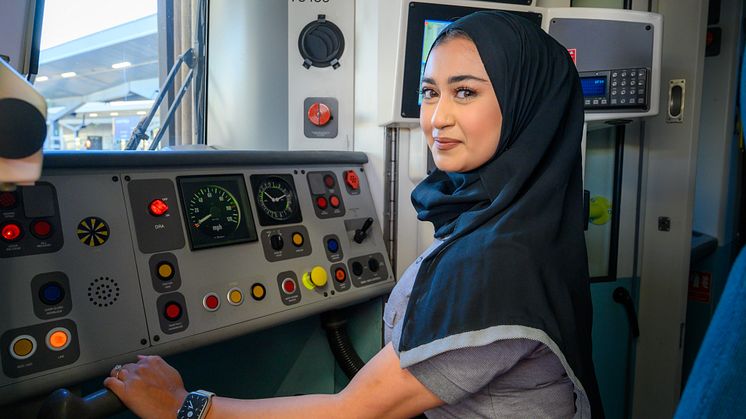 Rezwana Khanom, 29, is training to become a driver with Southern