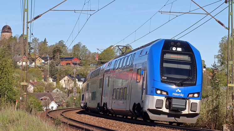 Mälartåg. Foto: Matthias Pfeil, Region Sörmland.