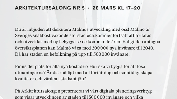 FOJAB inbjudan till Arkitektursalong