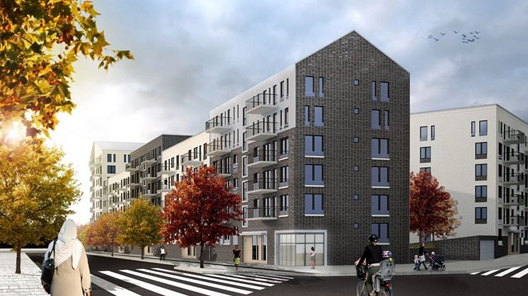 Energisnåla hus i Barkabystaden.