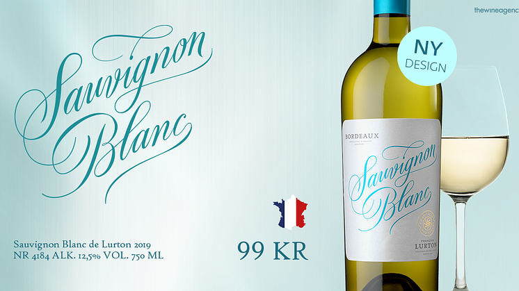 Nytt namn, utseende och årgång för klassisk Sauvignon Blanc från François Lurton