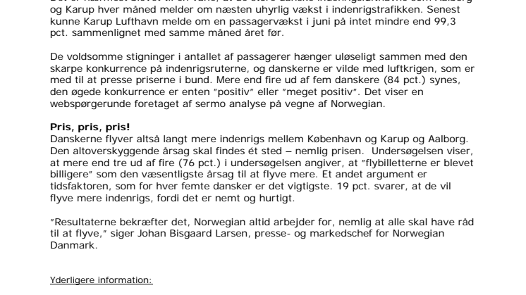 Danskerne vilde med priskrig i luften