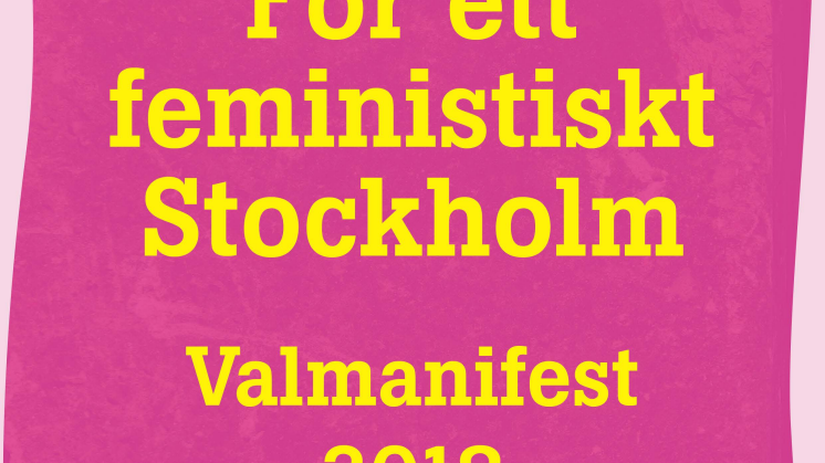Fi Stockholms valmanifest: skyddat boende för killar och förbud mot nazister i Stockholm