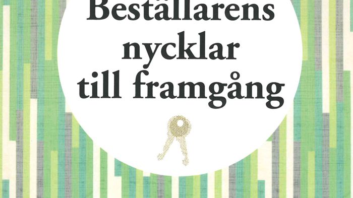 Framgångsrika strategier för beställaren – ny bok