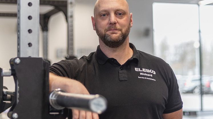 Rickard Bertilsson, service-och installationschef på Eleiko