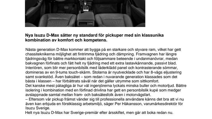 Mer komfort