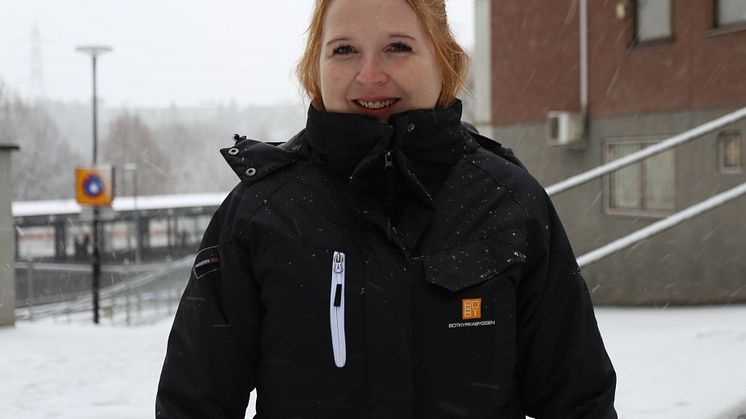 Sandra Gustavsson, Botkyrkabyggens områdeschef i Fittja