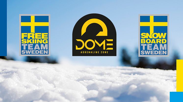 The Dome Adrenaline Zone ny partner till Freeski- och Snowboardlandslaget