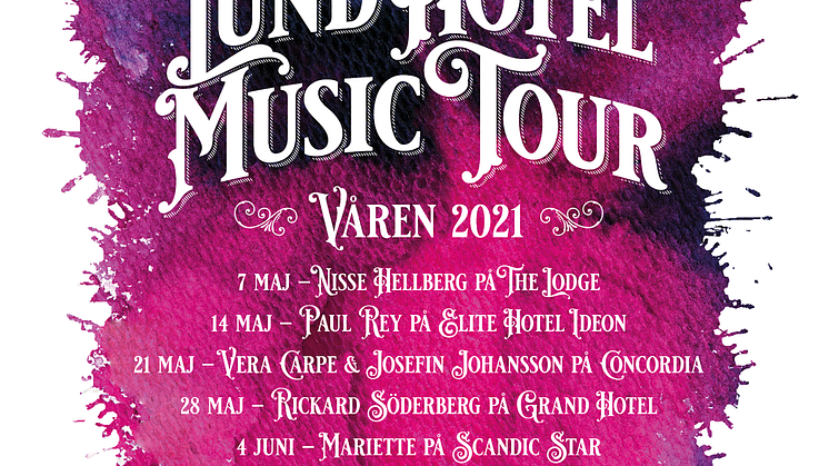 Kändistätt på Lund Hotel Music tour