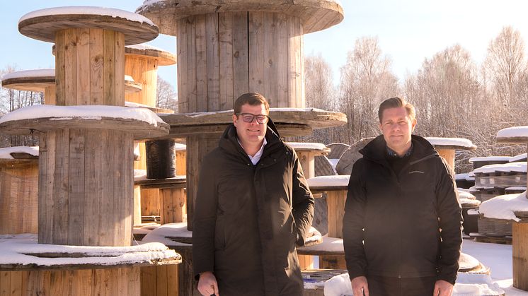 Jacob Nilsson, VD och David Barmé, affärsutvecklare på Drumster Group