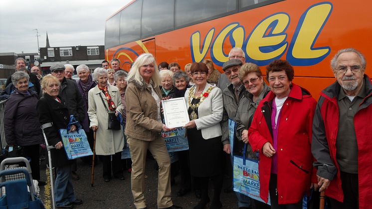 Bury Market welcomes its 1,000th coach of the year